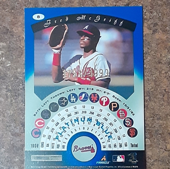 Pinnacle Totally Certified Platinum Blue Fred McGr - Picture 2 of 2